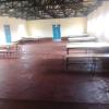 Dining tables and benches. Table tennis equipment.